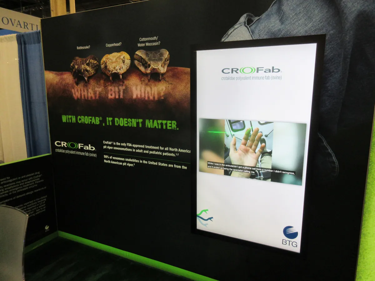 BrightPipe event technology deployed in a trade show booth