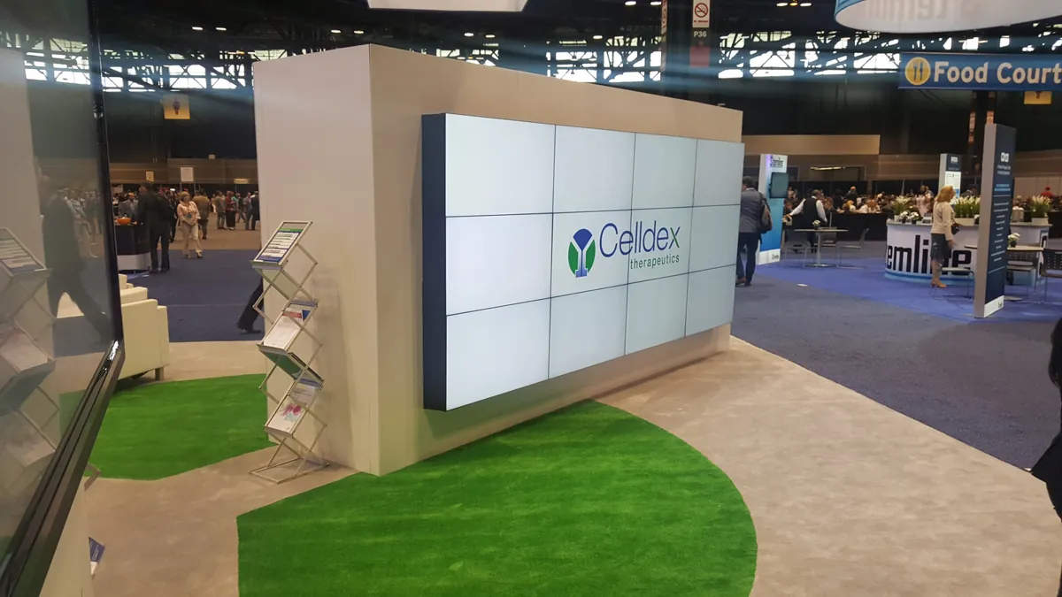 BrightPipe event technology deployed in a trade show booth