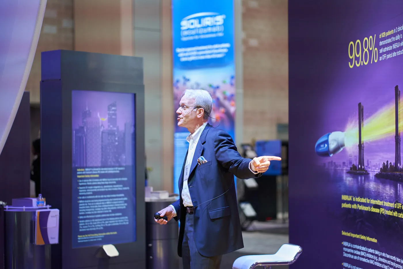 BrightPipe event technology deployed in a trade show booth