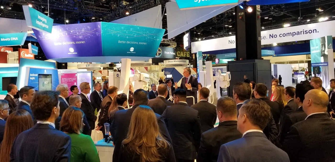 BrightPipe event technology deployed in a trade show booth