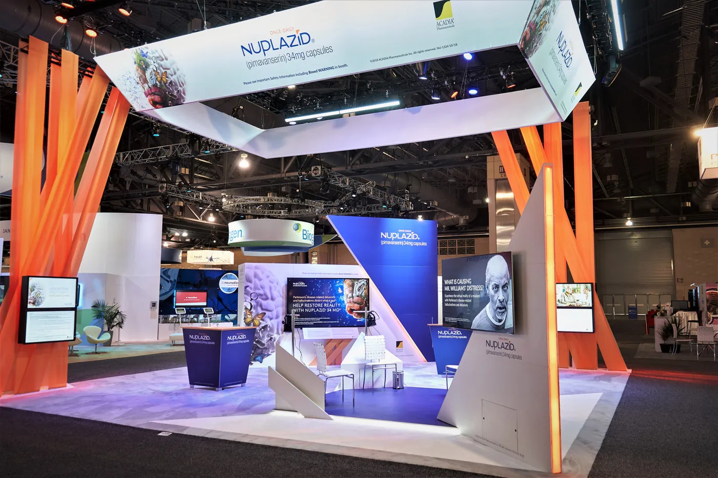 BrightPipe event technology deployed in a trade show booth