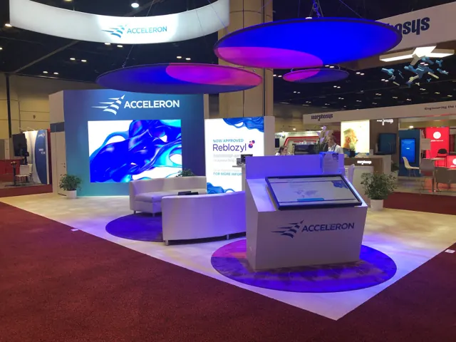 Trade show booth with BrightPipe technology