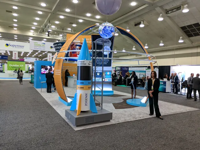 Trade show booth with BrightPipe technology