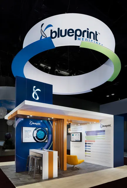 Trade show booth with BrightPipe technology