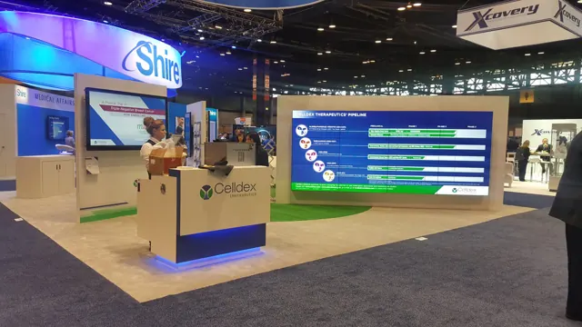 Trade show booth with BrightPipe technology