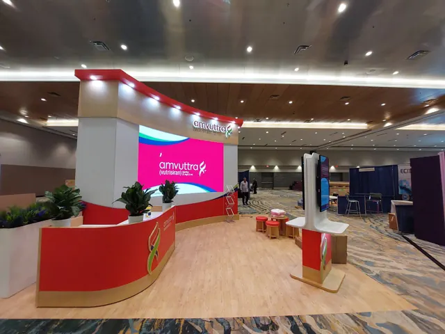 Trade show booth with BrightPipe technology